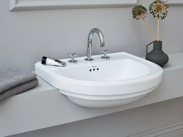 RIVIERA - 580mm Semi Inset Basin by bathroom brands - view 2
